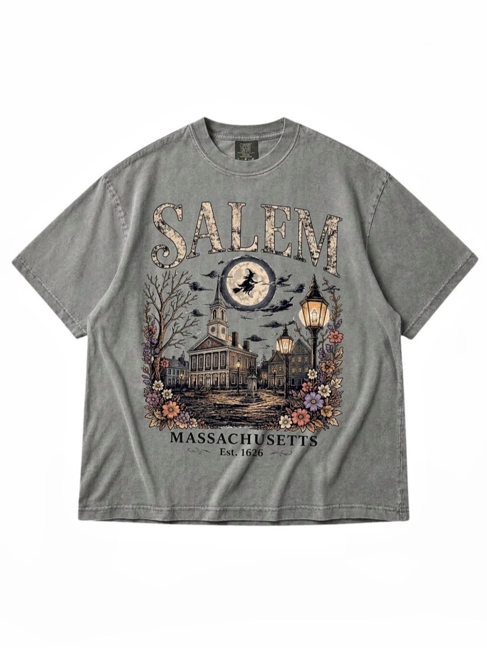 Comfort Colors Bay Salem Massachusetts Graphic T-Shirt